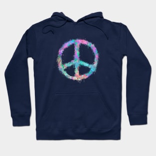 Peace paint splatter Hoodie